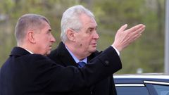 Babiš, Nejedlý a Zeman v Čapím hnízdě