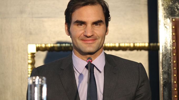 Roger Federer v Praze.