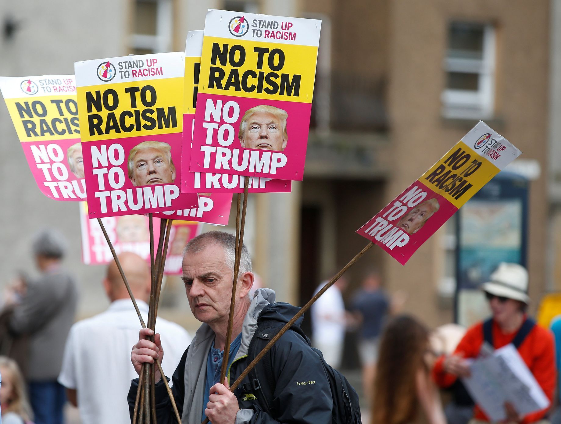Edinburgh-protest proti Donaldu Trumpovi