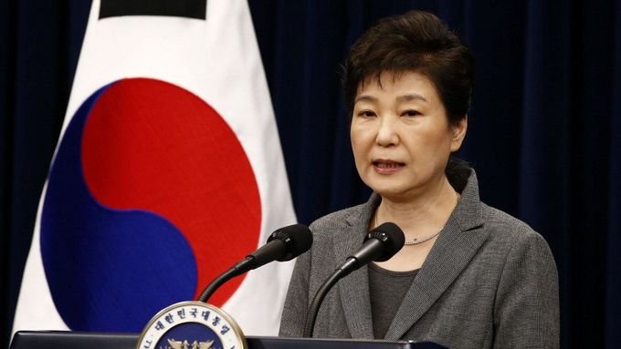 Bývalá korejská prezidentka Pak Kun-hje.
