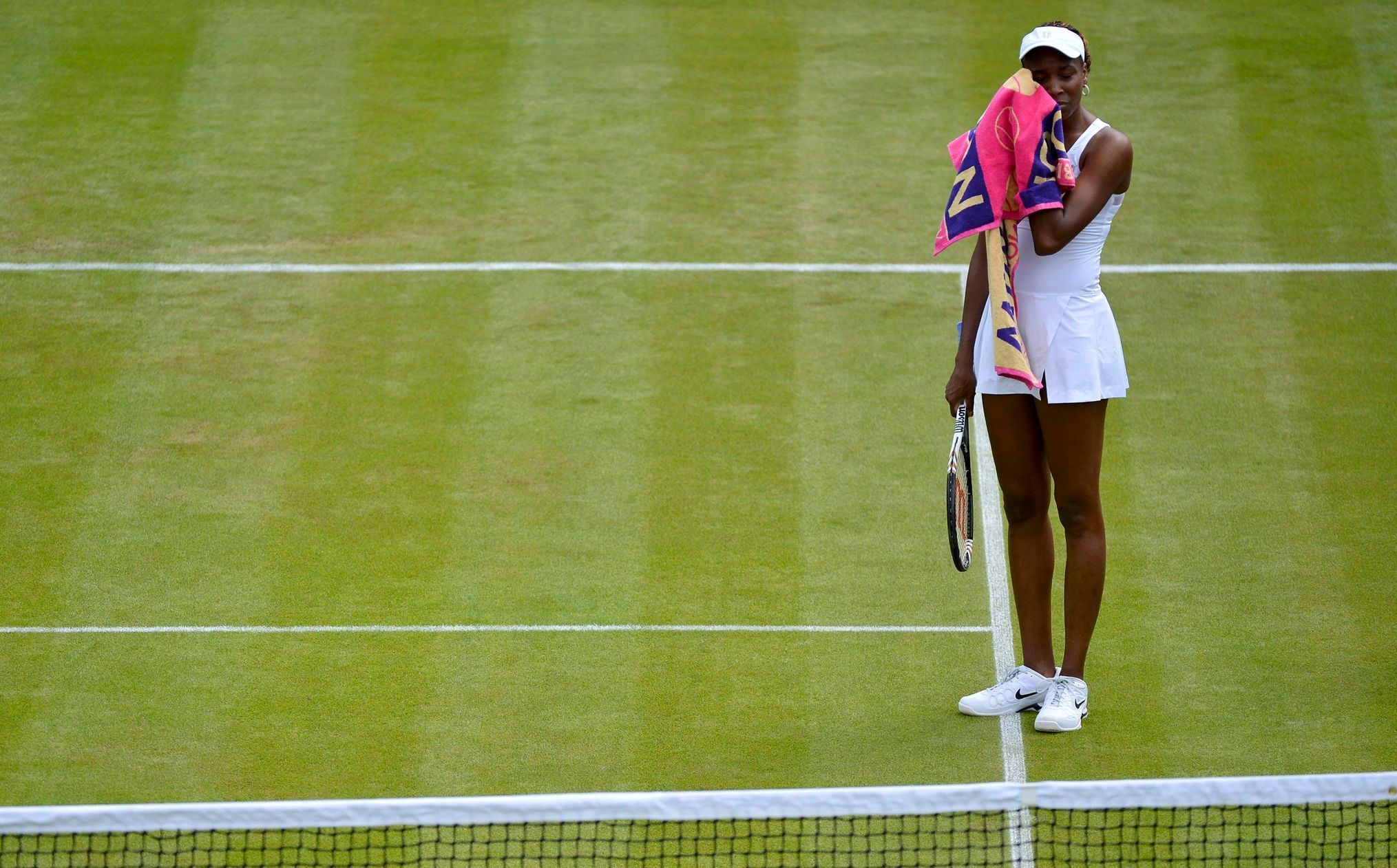 Venus Williamsová, americká tenistka na Wimbledonu 2012