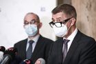 Hlavní tváře boje proti epidemii: premiér Andrej Babiš a ministr zdravotnictví Jan Blatný.