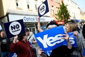 Foto: Skotské referendum klepe na dveře. Země je na nohou