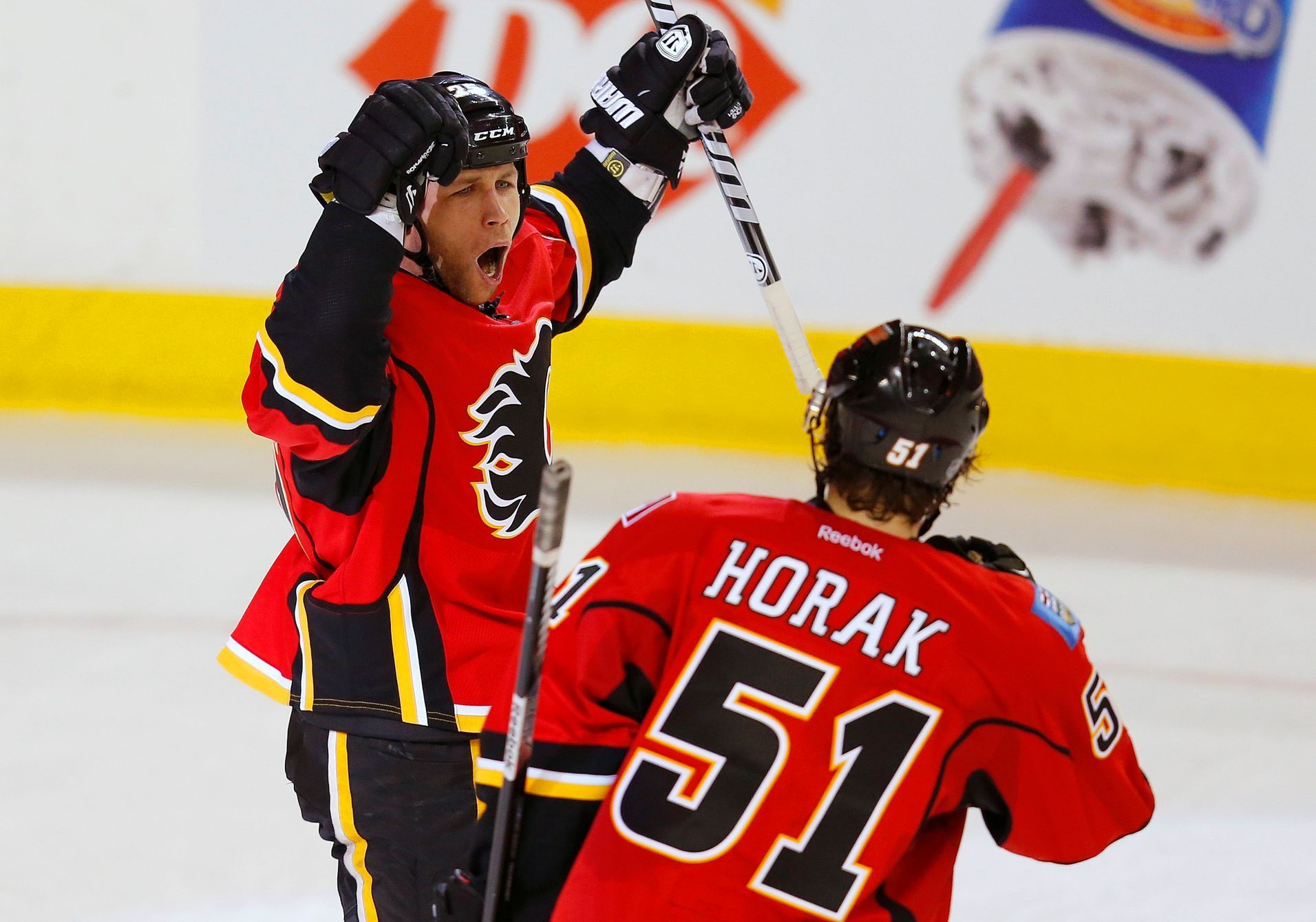 Hokej, NHL: Steve Begin a Roman Horák (Calgary)