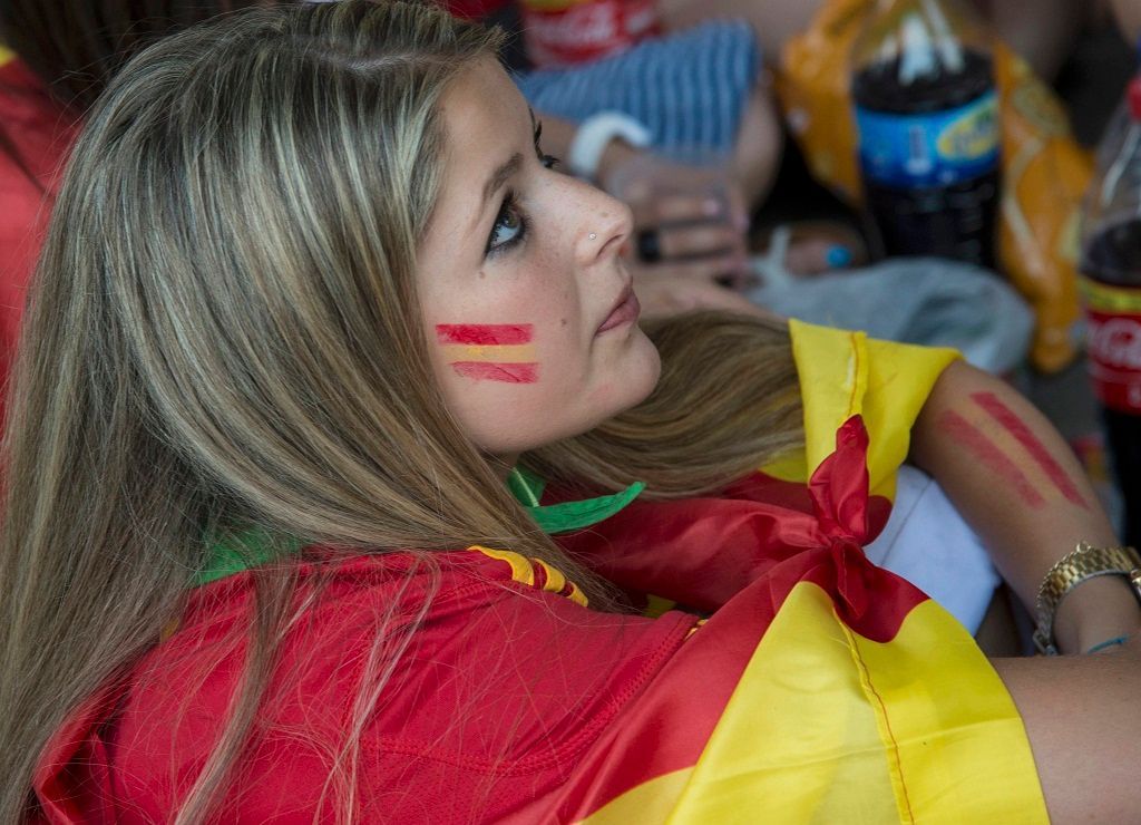 Španělský fanoušek na fotbalovém Euro 2012
