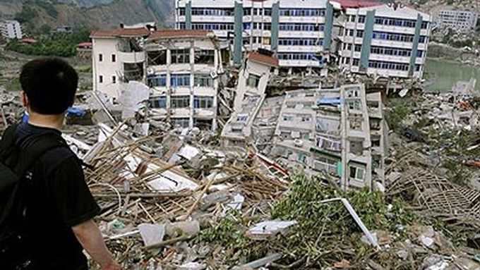 Čína - zemětřesení
