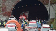 V Japonsku se zřítil tunel