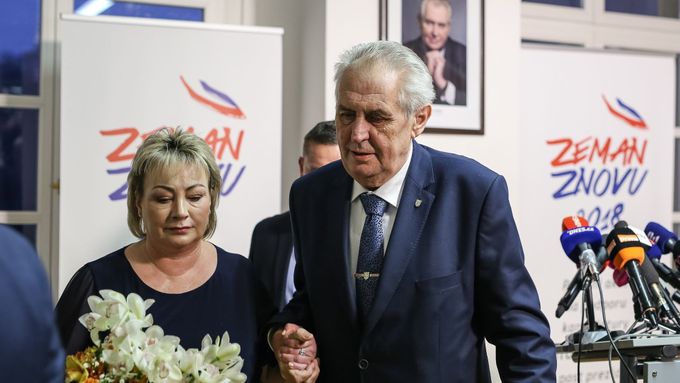 Ivana Zemanová a Miloš Zeman.