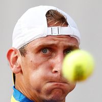 Thiemo de Bakker Thiemo De Bakker na tenisovém French Open 2013