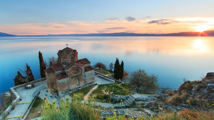 Kostel sv. Jovan Kaneo u Ohridského jezera