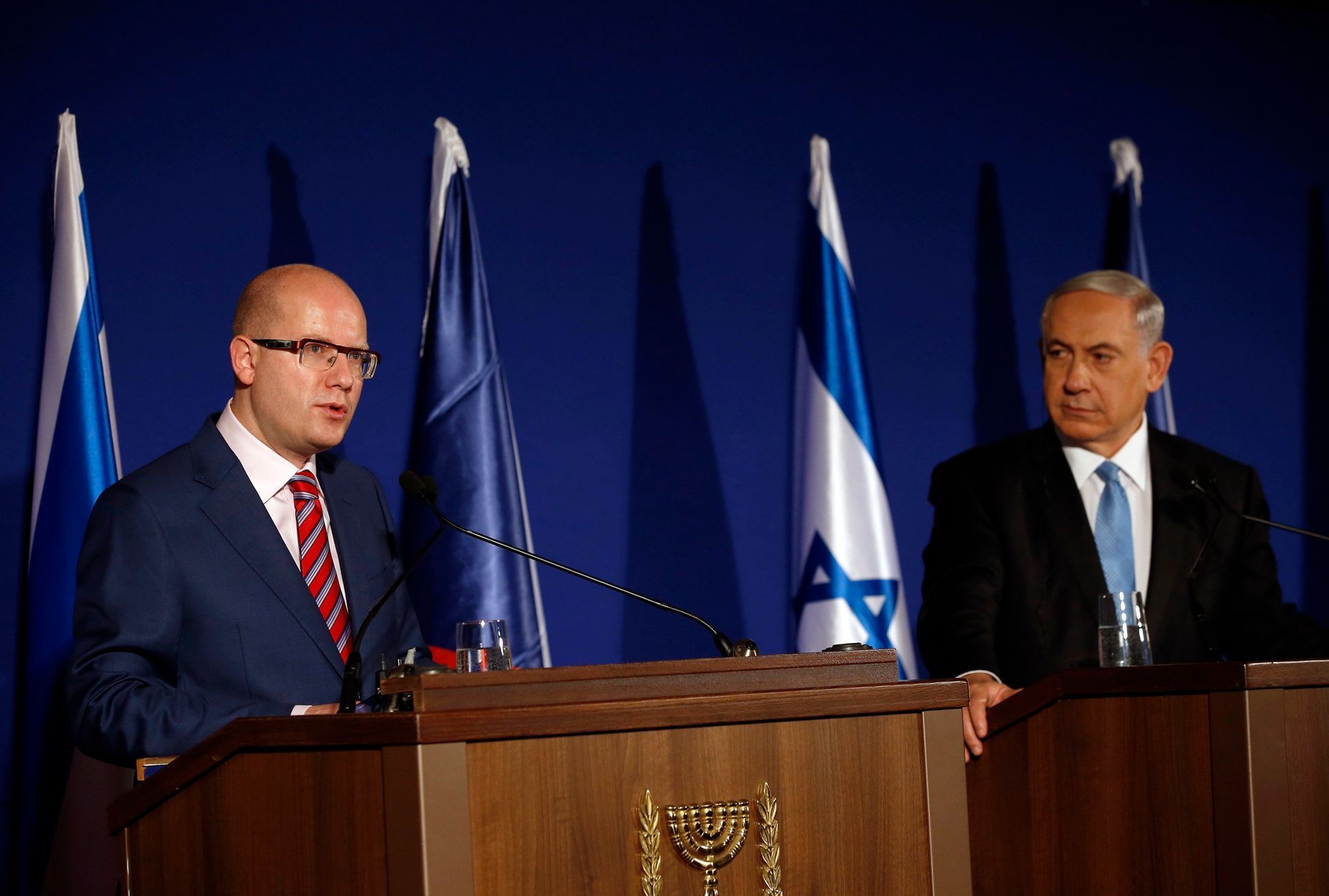 Sobotka a izraelský premiér Netanjahu