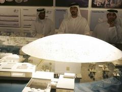 Model Louvru, který bude stát ve Spojených arabských emirátech.