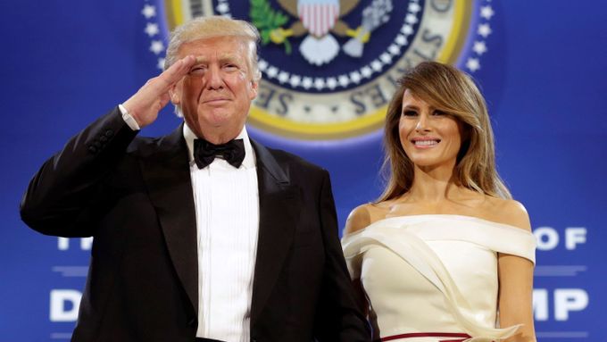 Donald Trump se svou ženou Melanií.