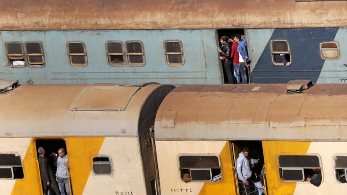 Ilustrační foto. Cestování vlakem v Egyptě.