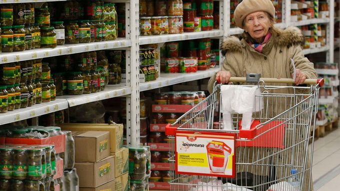 Z ruských obchodů zmizí příští rok ukrajinské potraviny. Ilustrační foto.