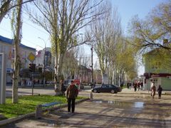 Hlavní ulice v podněsterském Tiraspolu.