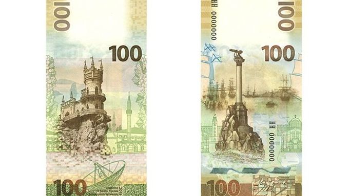 Nová storublová bankovky s tematikou Krymu