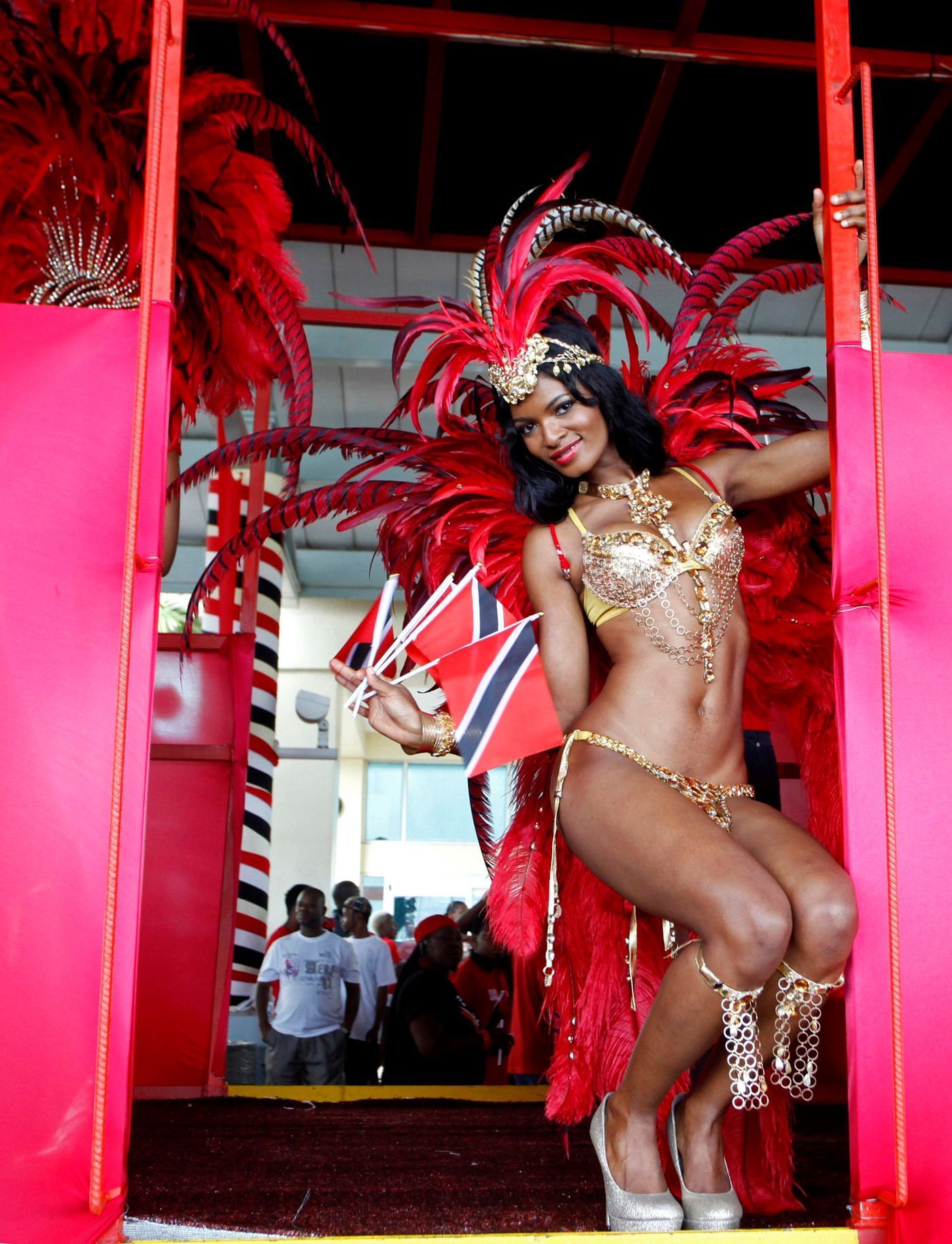Vítání olympijského šampiona Keshorna Walcotta (Trinidad a Tobago)