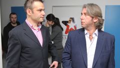 TV Barrandov začala vysílat: Tomáš Chrenek (vpravo) a Janis Sidovský