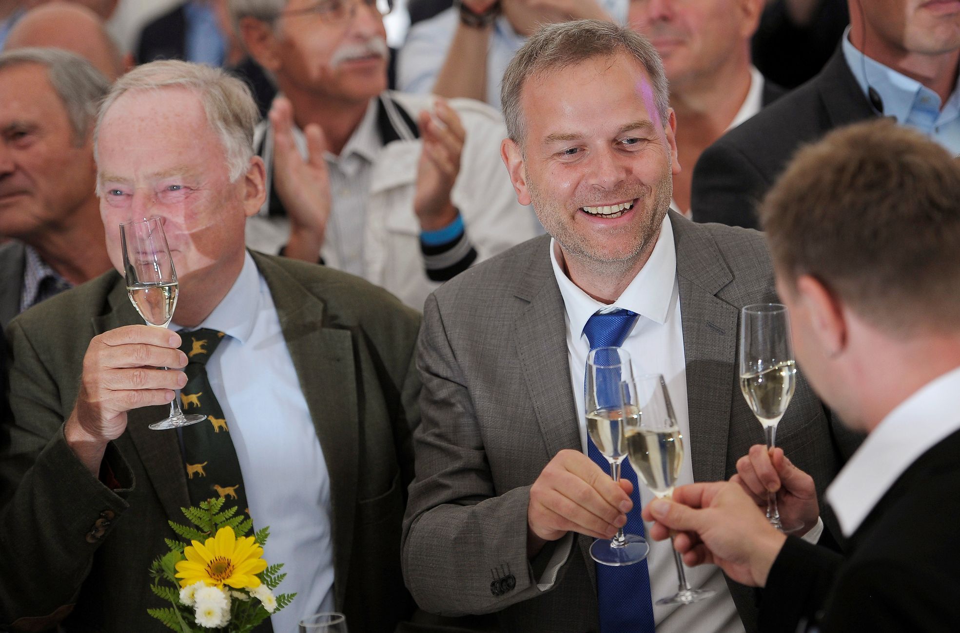 Meklenbursko lídři AfD slaví po volbách