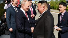 Vladimir Putin Kim Čong-un KLDR Rusko