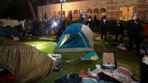 Propalestinský tábor na Kalifornské univerzitě v Los Angeles
