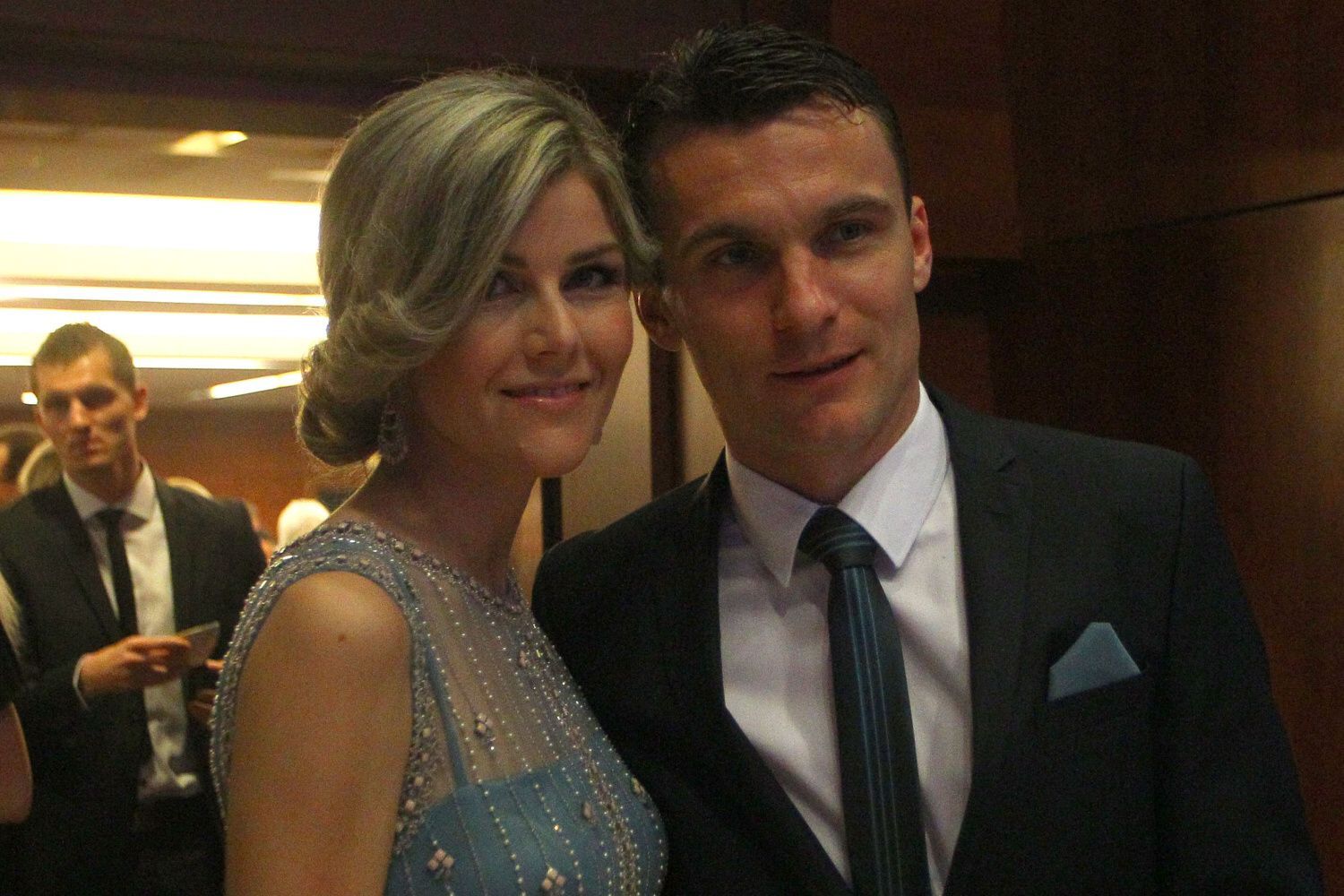 Fotbalista roku 2014: David Lafata s manželkou Kamilou