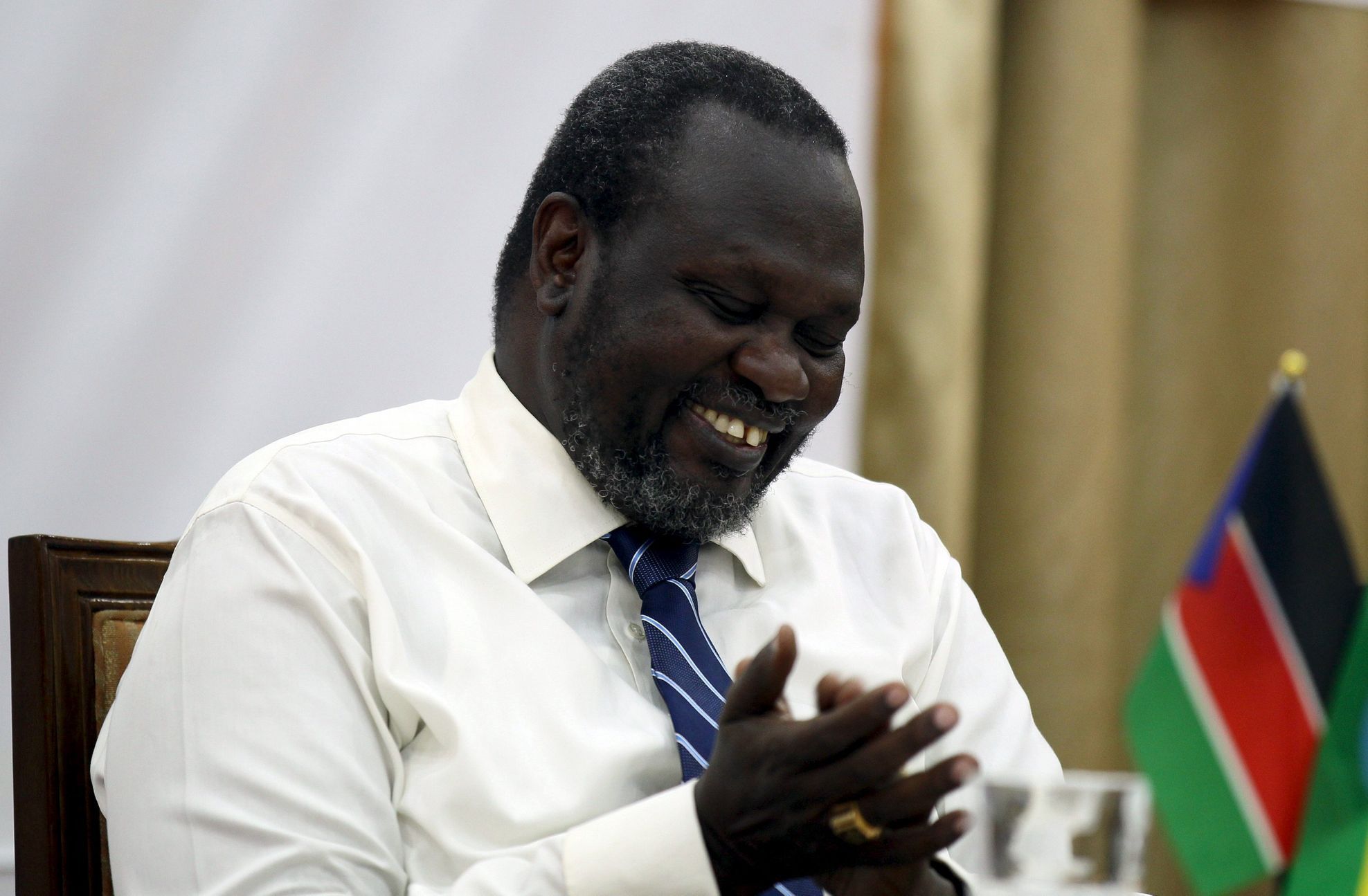 Riek Machar - vůdce povstalců v Jižním Súdánu