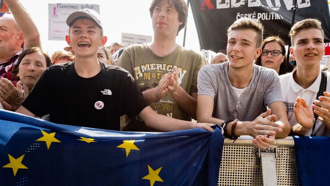 Demonstrace 23.6. Letná