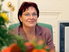 Ministryně školství Dana Kuchtová při on line rozhovoru se čtenáři Aktuálně.cz.