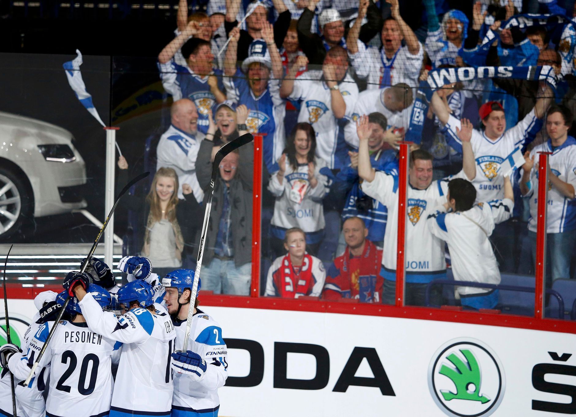 Hokej, MS 2013, Rusko - Finsko: radost Finska