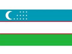 Vlajka Uzbekistánu.