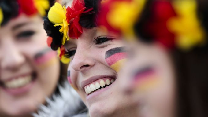 Německá radost na světovém šampionátu ve fotbale.