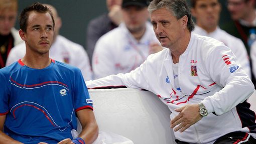 Davis Cup, Švýcarsko - Česko: Lukáš Rosol a Jaroslav Navrátil