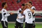 fotbal, kvalifikace MS 2022, Německo - Arménie, radost Německa