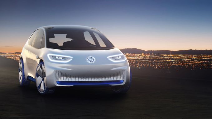 Volkswagen I.D. je koncept elektromobilu velikosti Golfu. V sériové výrobě by se měl objevit do roku 2020