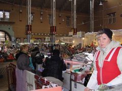 Tržiště v Kyjevě.