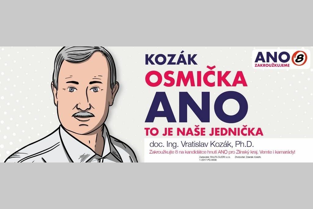 Volební leták Vratislava Kozáka