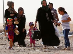 Uprchlíci z Mosulu.