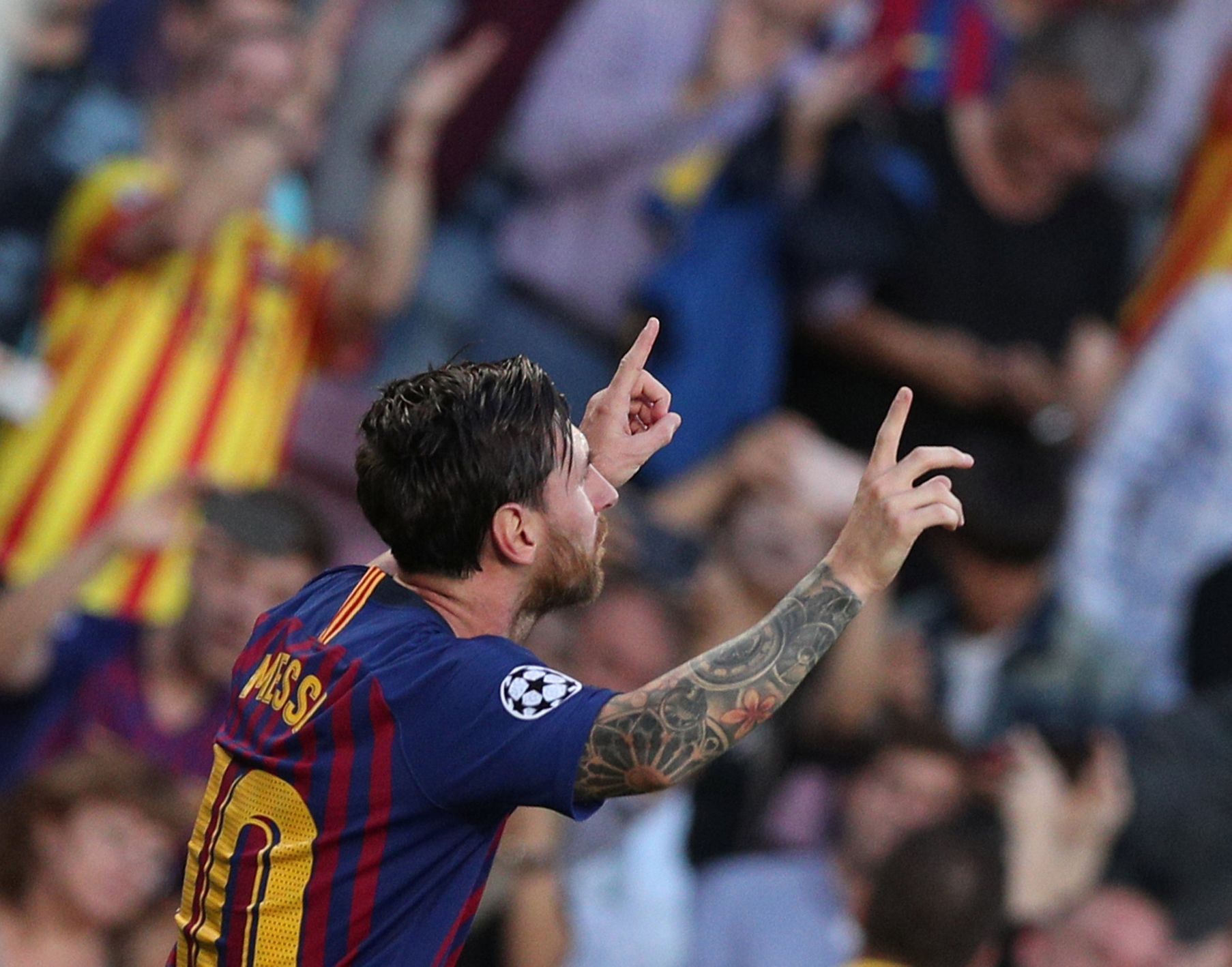 fotbal, Liga mistrů 2018/2019, Barcelona - Eindhoven, Lionel Messi