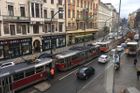 Nehoda zastavila tramvajovou dopravu na Národní třídě v Praze, nikdo nebyl zraněn