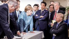 Trump Merkelová summit G7