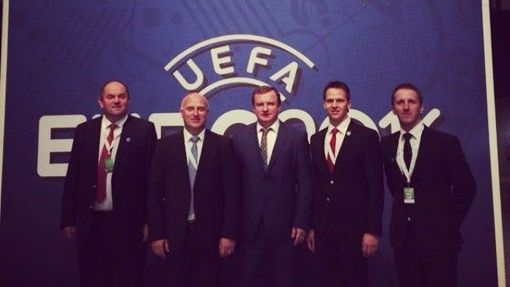 Česká výprava na losu kvalifikace na Euro 2016