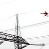 Drony hlídají stožáry vysokého napětí