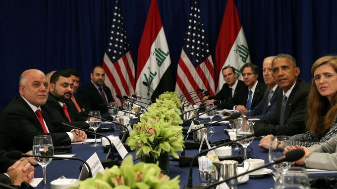 Schůzka americké a irácké delegace v New Yorku
