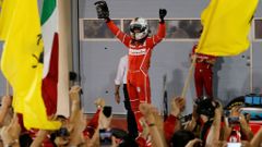 Sebastian Vettel slaví vítězství na VC Bahrajnu