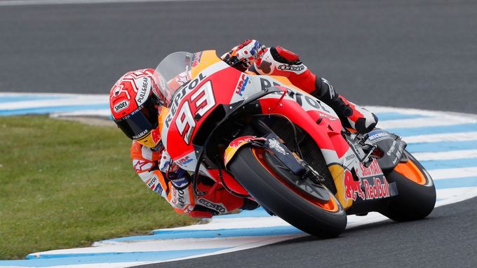 Pole position si v Austrálii v kategorii MotoGP vyjel Španěl Marc Márquez.