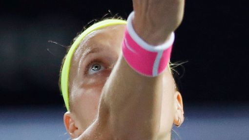 Petra Kvitová na turnaji v Dubaji 2015