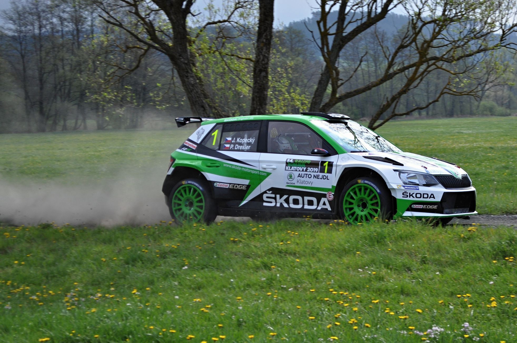 Jan Kopecký, Škoda Fabia R5 na Rallye Šumava Klatovy 2019