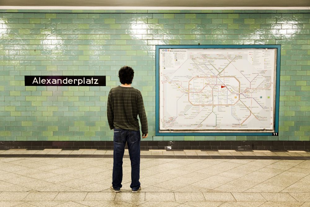 Berlín metro U-Bahn Alexanderplatz